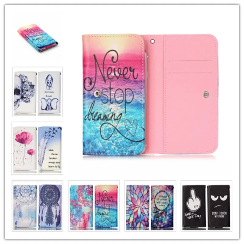 Beautiful Painting Leather Protect Phone Cases For ASUS ZenFone Go TV G550KL/ZB551KL With Card Wallet And Slot Back Cover Case |