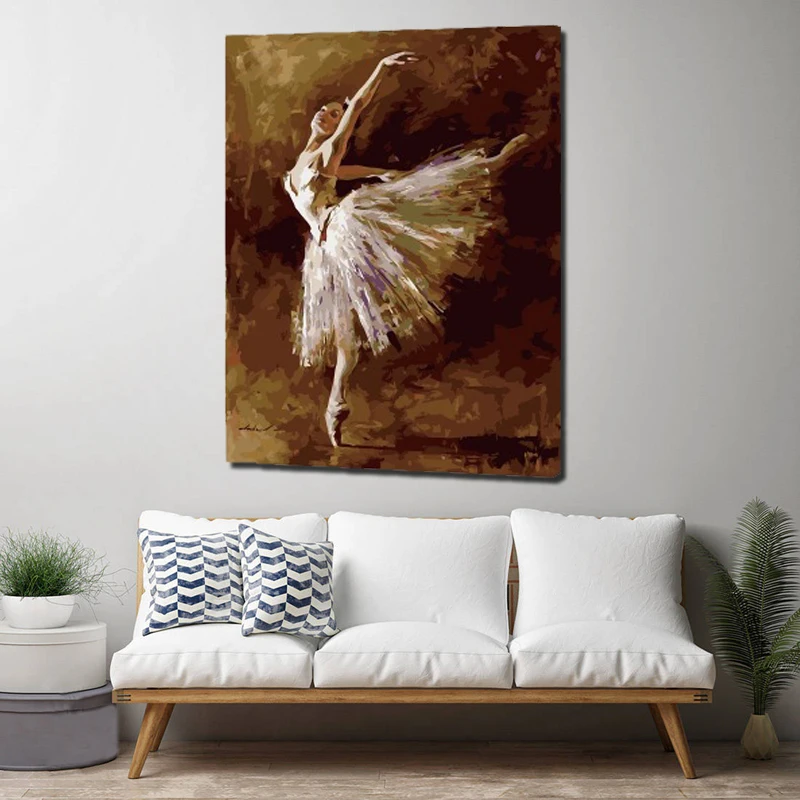 

Ballet Pictures By Numbers DIY Digital Painting Canvas Painting By Numbers For Living Room Home Decoration Oil Painting Poster