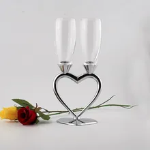 Лидер продаж в форме сердца 2 шт./лот 170 мл/6 унц. кристалл свадьба шампанское флейты для любви и подарки