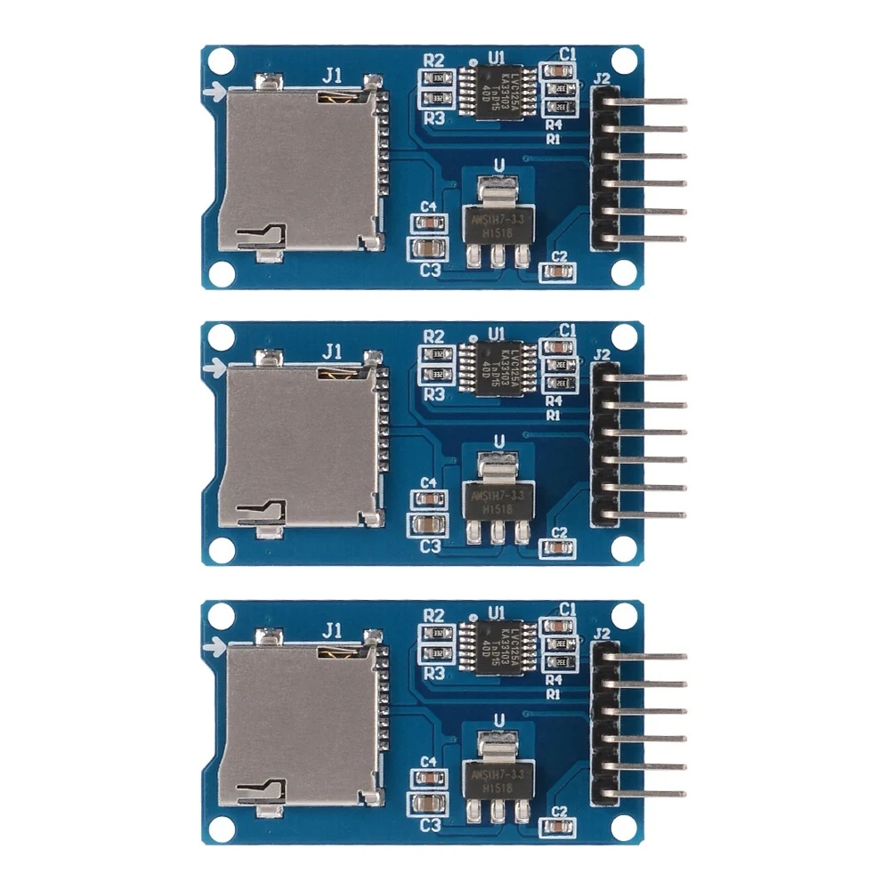 Hot-3x Micro-SD SDHC щит TF карта защитный модуль памяти 6 Pin SPI для Arduino