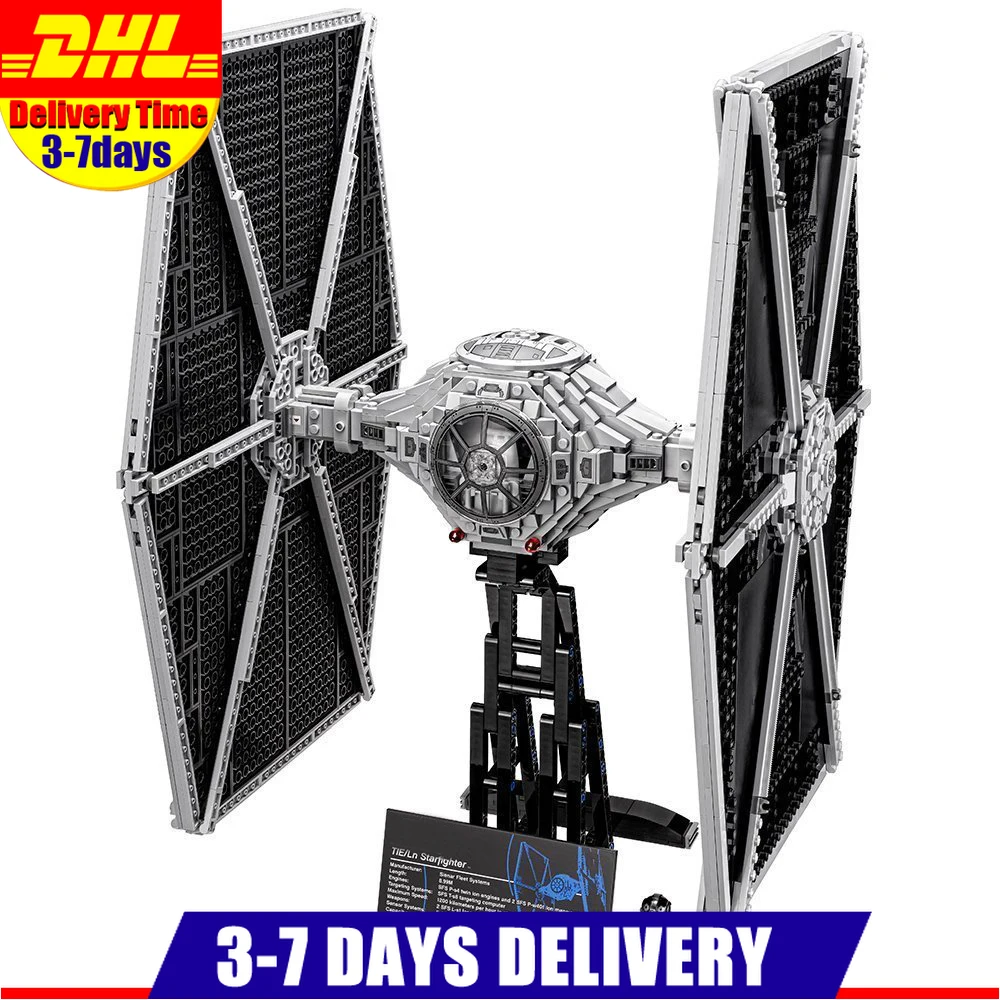 

2019 New Star Wars Series TIE Fighter Model Building Kits Blocks Bricks Compatible with Legoing Children Toys Gift 75095