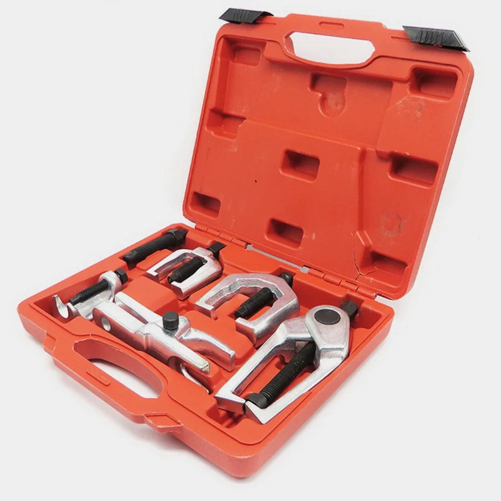 

5pcs Front End Service Tool Kit Ball Joint Tie Rod Set Pitman Arm Puller Remover Separator Pitman Arm Tie Rod Puller