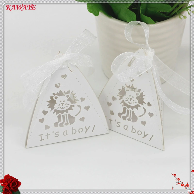 50Pcs Cartoon Lion Paper Candy Box Laser Cutting Gift Boxes For Festival Decoration Party Supplies Favor 5ZXT12 | Дом и сад