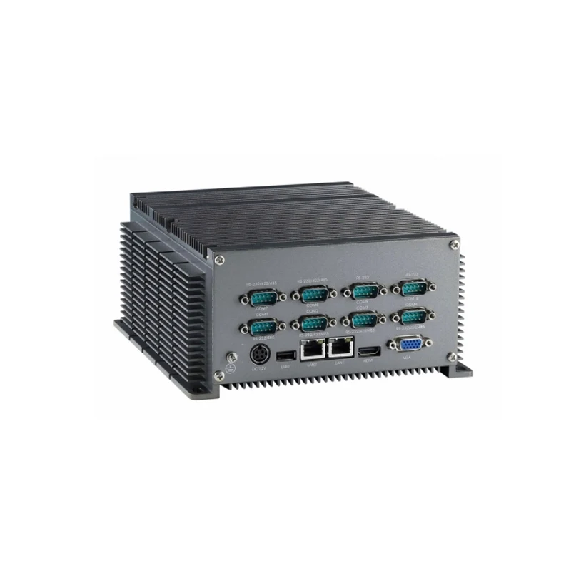  Industrial Fanless Mini PC P8600 Core 2 with 4G RAM Dual Nic Embedded Mini PC 12V in 7xUSB 10xCOM Windows10/7/XP Linux Desktop 