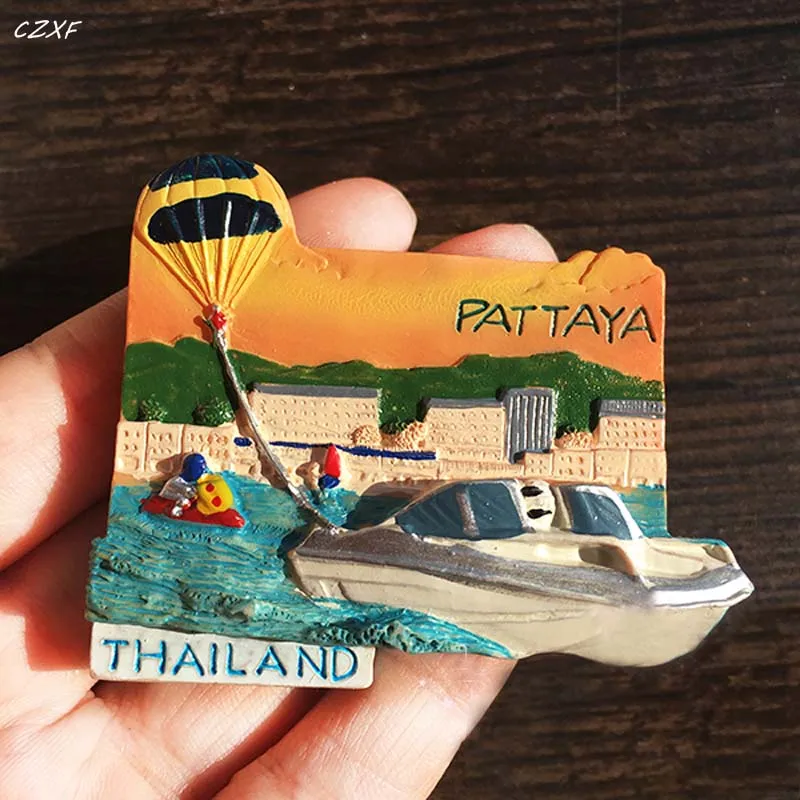 1Pcs hot sale 3D Fridge Thailand Pattaya Tourism Souvenir