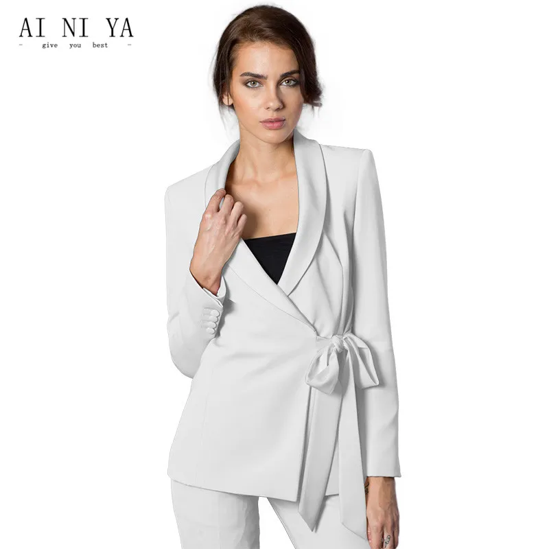 New Pant Suits Women Casual Office Business Suits Formal Work Wear 2 ...