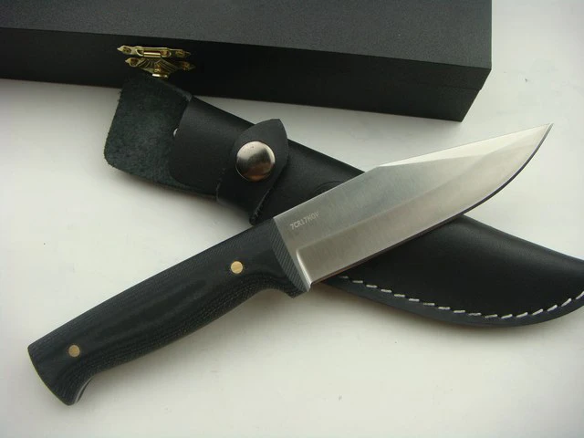 

Rescue Hunting Knife 7CR17MOV Blade Micarta Handle Tactical Survival Knife Camping Outdoor EDC Tools High Quality Full Tang