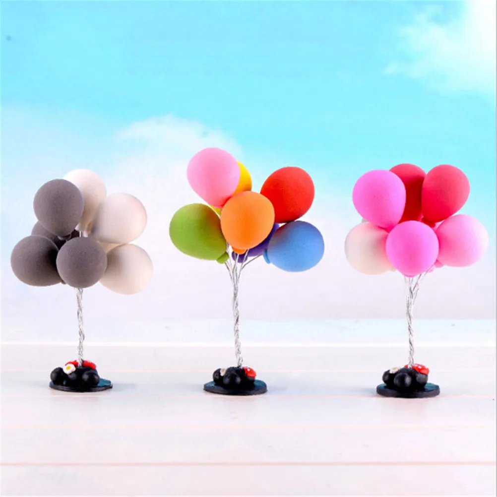 

1 Pcs Colorful balloons Micro Landscape Mini Dolls Home Garden Simulation Figurines&Miniature Garden Decorations Christmas Gift
