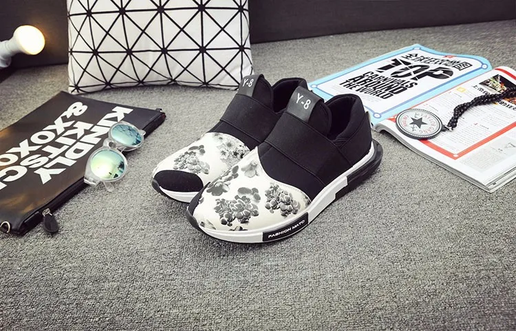 Hellozebra Men Print Flower Canvas Casual Air Mesh Shoes Soft Leather Bottom Casual Breathable Print Multi Shoe 2016 Autumn New (15)
