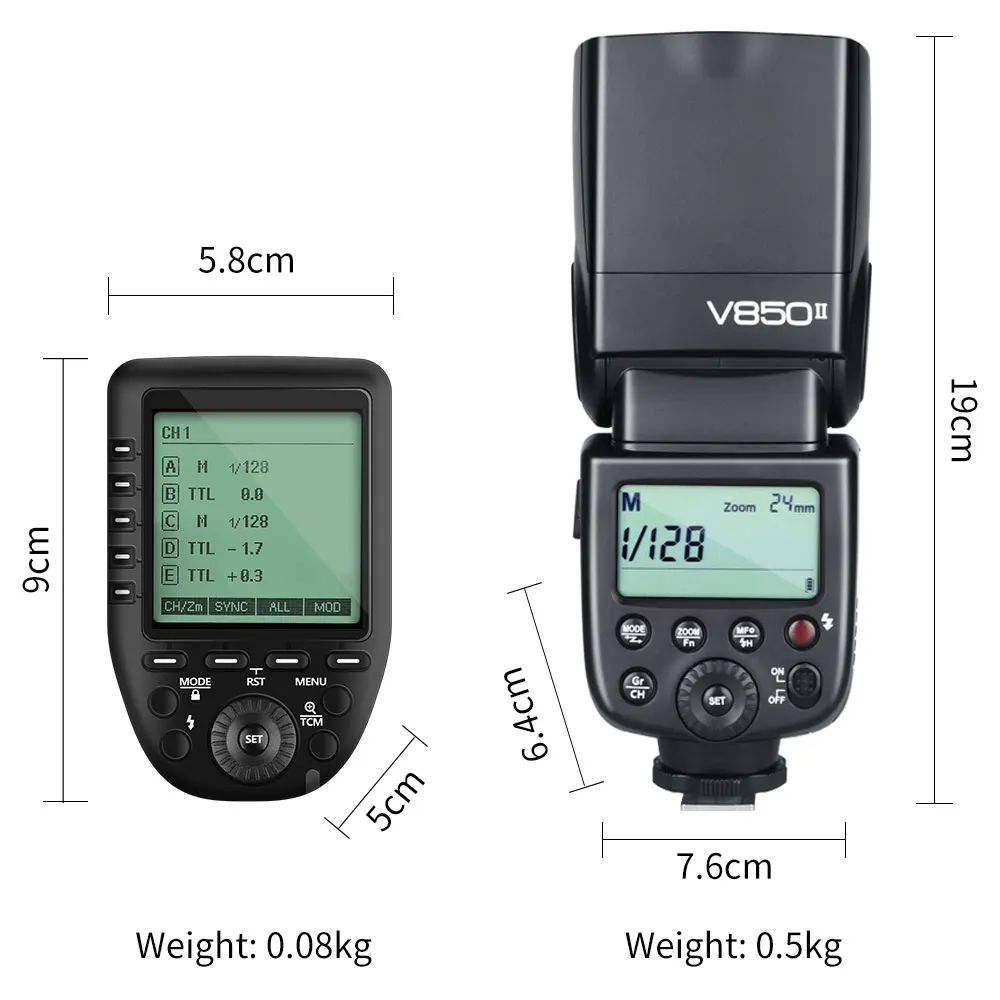 Godox V850II Speedlight литий-ионная батарея Speedlite Flash Light+ XPro-C/N/S/F/O Flash Trigger для Canon Nikon sony фужи Олимпус