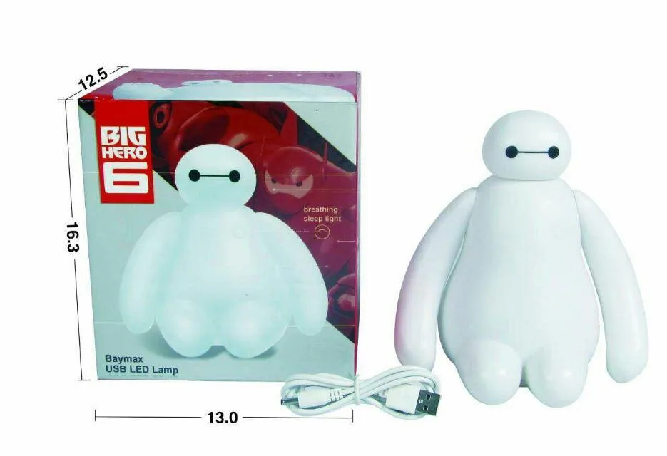 Color Changing Big Hero 6 Baymax USB Charge LED NightLight 8