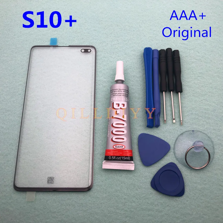 Оригинальный Внешний стеклянный объектив для Samsung Galaxy S10 Plus + G975 SM G975F/DS ЖК дисплей