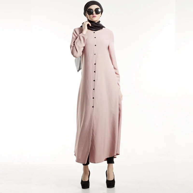 Мусульманское длинное платье рубашка abaya большого размера женское Турция