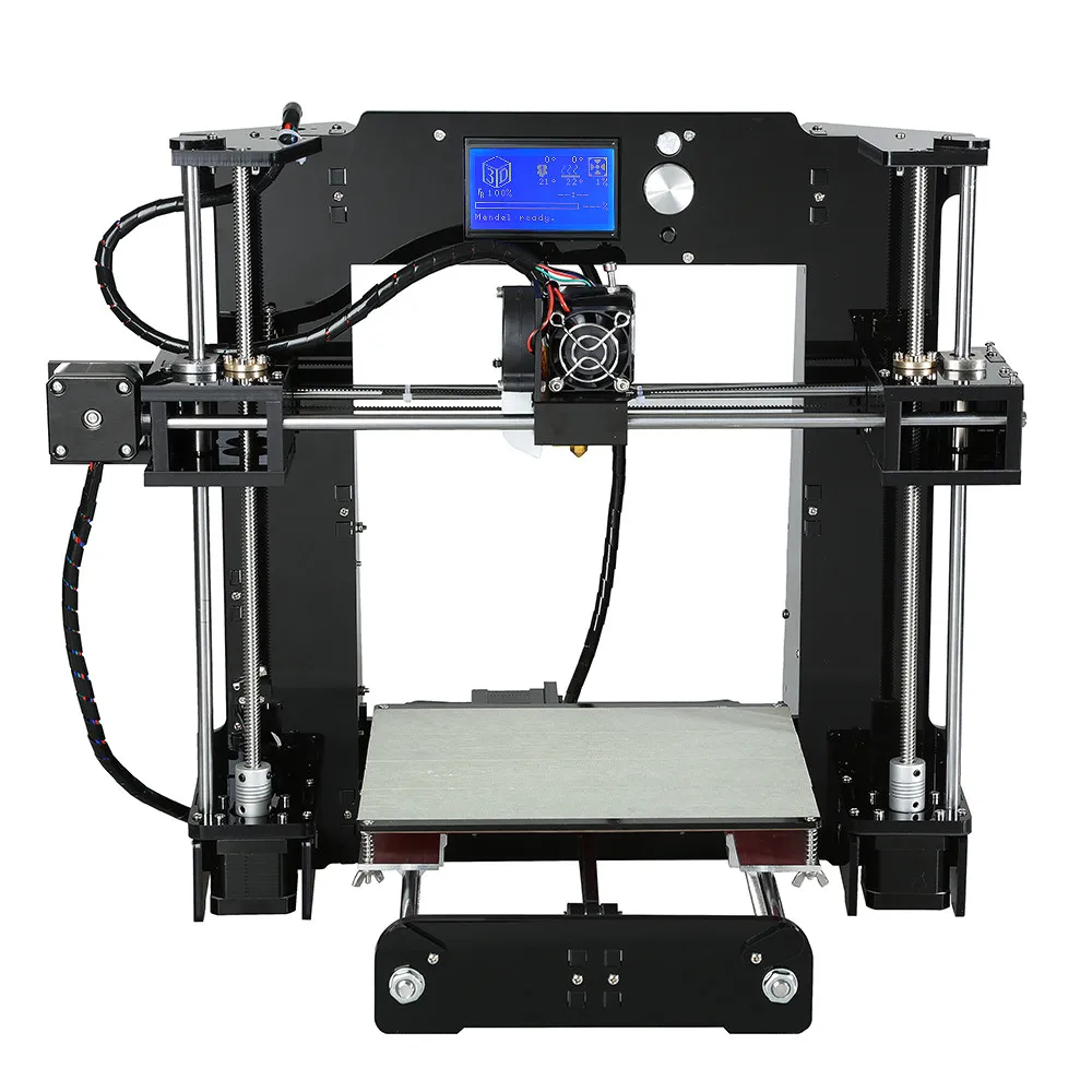 Anet A6 большой размер настольный 3d Принтер Комплекты Reprap i3 DIY самостоятельная сборка ЖК-экран с 16 Гб sd-картой размер печати 220*220*250 мм