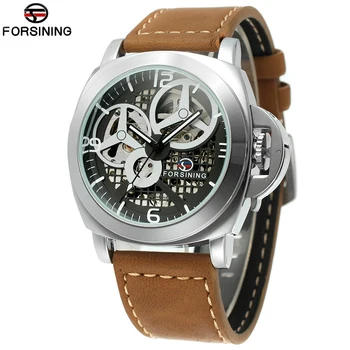 

2019 Skeleton FORSINING Automatic Watch Leather Mens Watches Top Brand Luxury Mechanical Watch Men Wristwatch Relogio Masculino
