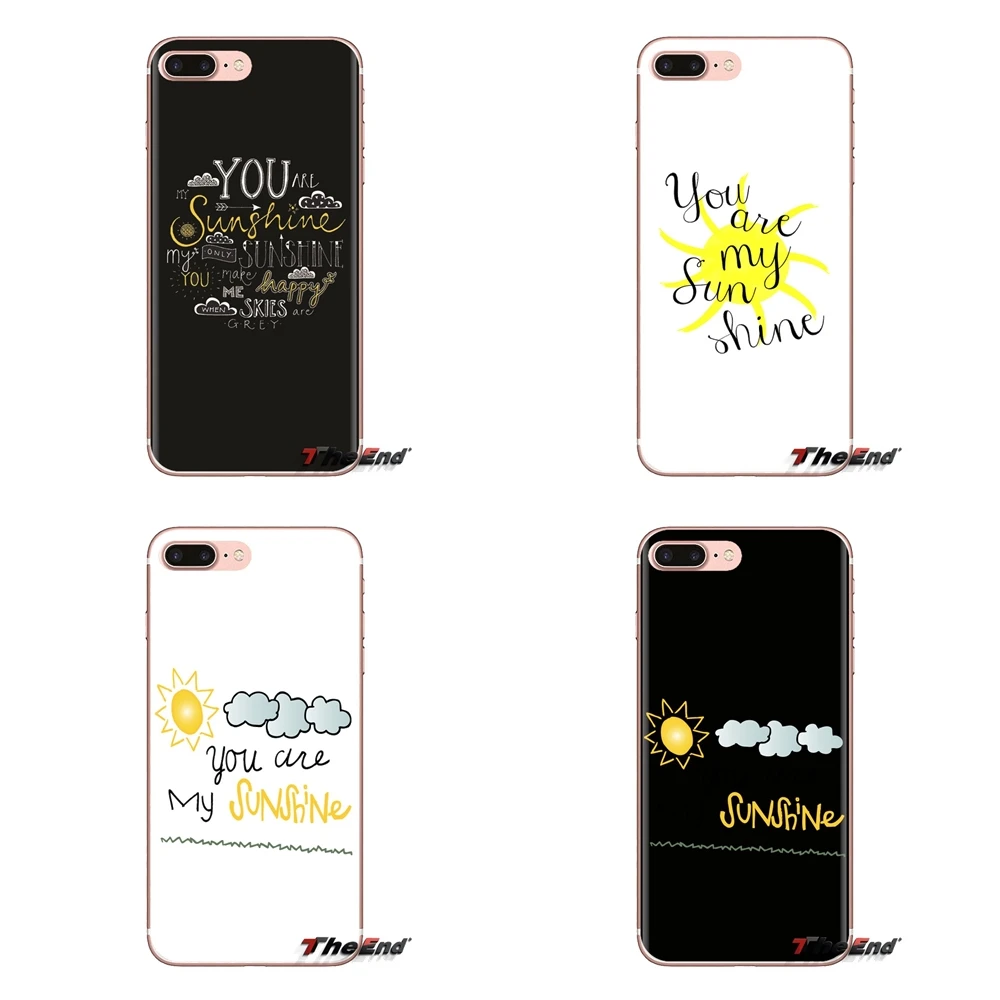 Мягкий прозрачный чехол для iPod Touch Apple iPhone 4 4S 5 5S SE 5C 6 6S 7 8 X XR XS Plus MAX You Are My Sunshine my only