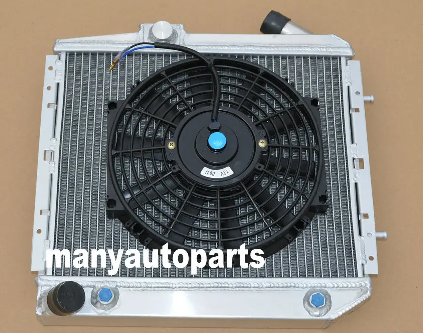 

52MM ALUMINUM RADIATOR & FAN FOR RENAULT 5 SUPER 5/R5 9/11 GT TURBO AT 1985-1991 86 87 88 89