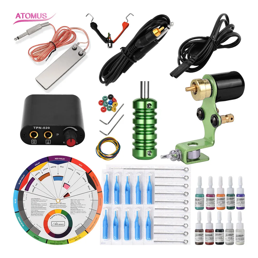 

Tattoo Machine Professional Tatto De Tatuagem Profissional Machine Tattoo Kit Complet Professionnelle Pedal Tools Rotary Set Kit