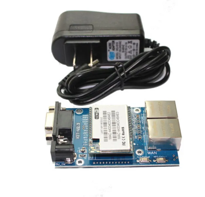 

Q14081 RS232 Internal/Built-in Antenna WiFi Module with HLK-RM04 Test Boar+