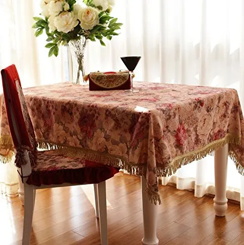 Элегантная Европейская круглая скатерть в деревенском стиле, роскошное Брендовое Королевское украшение стола, дизайнерская домашняя скатерть