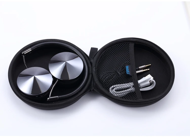 Liboer Headphone Hard Case Bag Portable with Zipper Black Headphone Boxes Case Large Big for Edifier H690 AKG Y45 Headset B&O A1 12