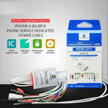

Update Version Dedicated Power Cable For iPhone 4/5/6/6s/7/8/x Boot line Test line Regulated DC Power Supply Cable