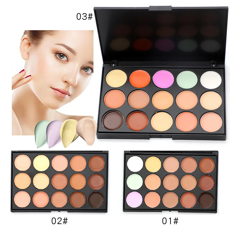 

Concealer Palette Makeup 15 Colors Cream Professional Base Palette Matte Pigment Camouflage Facial Contour Palette Cosmetic Set