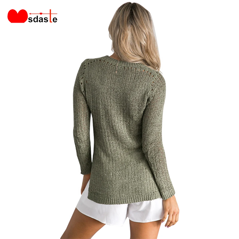 

Knitted Sweater Women Clothes Spring Autumn Casual Long Sleeve O Neck Asymmetrical Elasticity Female Jumper Pullover Streetwear