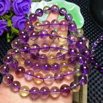 

Free Shipping Natural Purple Crystal Bracelet Amethyst Quartz 10mm AAA(CX#