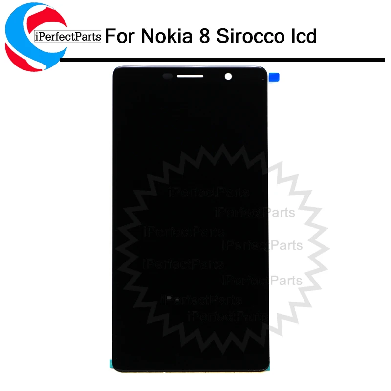 

Black lcd For Nokia 8 Sirocco LCD Display Screen with Touch Screen Digitizer Assembly For Nokia 8 Sirocco 8Sirocco lcd 2560*1440