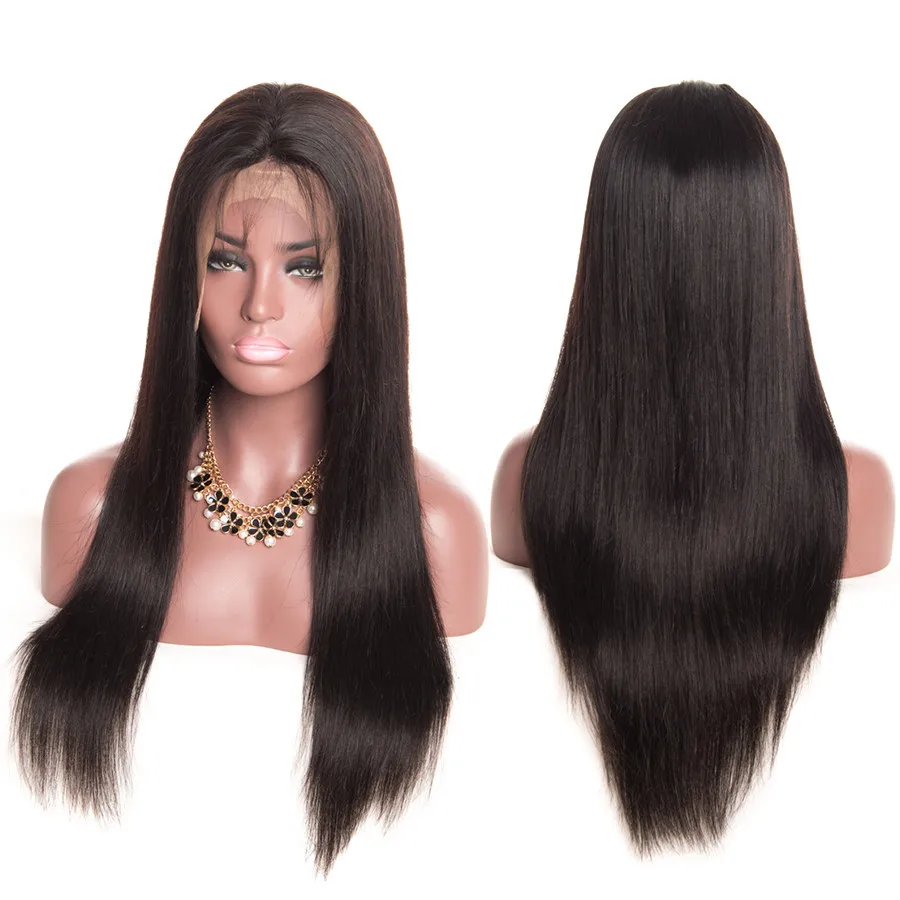 

250 Densiy Brazilian Straight Lace Front Wigs 13x6 Pre Plucked Lace Front Human Hair Wigs With Baby Hair Remy Alipop Hair