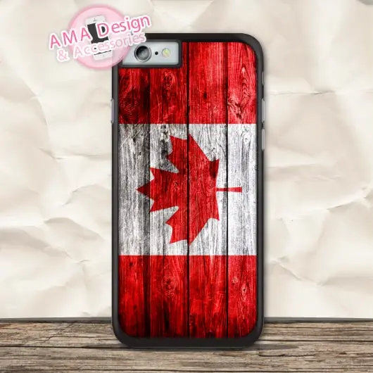 

White Red Canadian Flag Protective Case For iPhone X Xs Max Xr 8 7 6 6s Plus 5 5s SE 5c 4 4s For iPod Touch