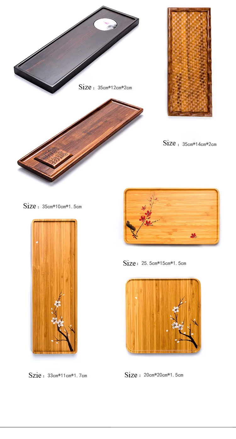 TANGPIN bamboo tea trays natural bamboo tea board kung fu tea tray table serving accessories