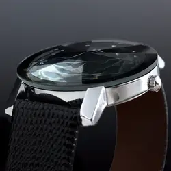 GEMIXI для мужчин роскошные нержавеющая сталь кварцевые, армейские, спортивные кожаный ремешок Циферблат наручные часы для мужчин наручные