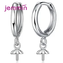 Новые 925 пробы серебряные серьги-кольца, ювелирные изделия для женщин, сделай сам, компоненты, модные ювелирные изделия
