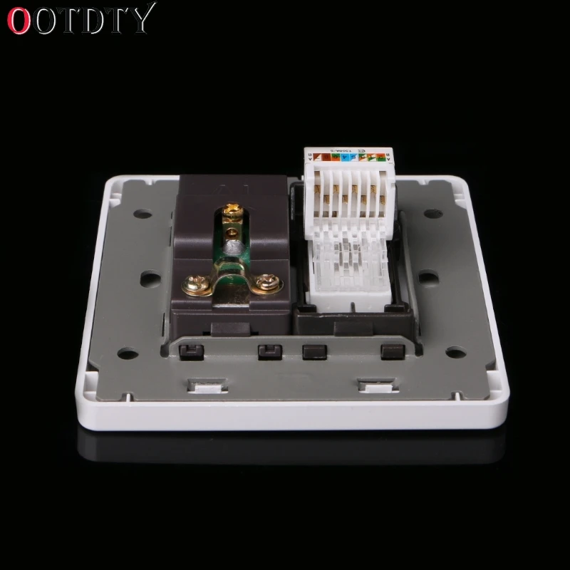 Сетевой адаптер OOTDTY RJ45 + Коаксиальная ТВ антенна настенное крепление выходная