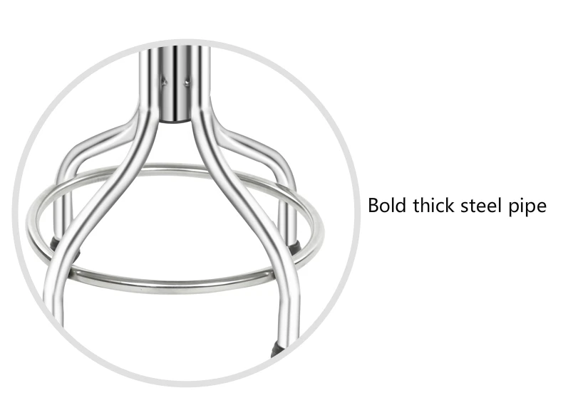 Безопасный Нержавеющая сталь спираль подъемные с фиксированным барный стул Заводская лаборатория Персонал стул поднял стабильный