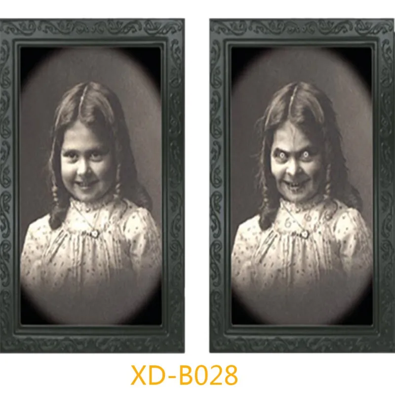 Хэллоуин бар дом с привидениями 3D Изменение лица художественная фоторамка реквизит для украшения сцены