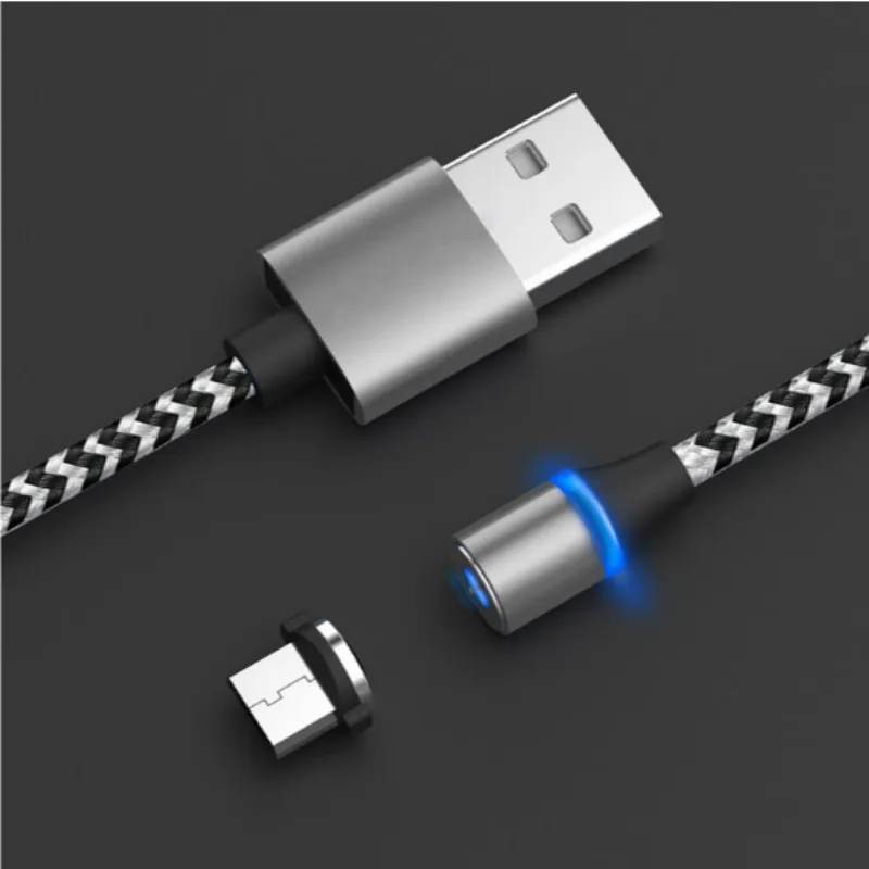 Магнитный зарядный кабель type C для Apple Micro usb телефонный iPhone X 7 8 6 samsung Xiaomi магнит