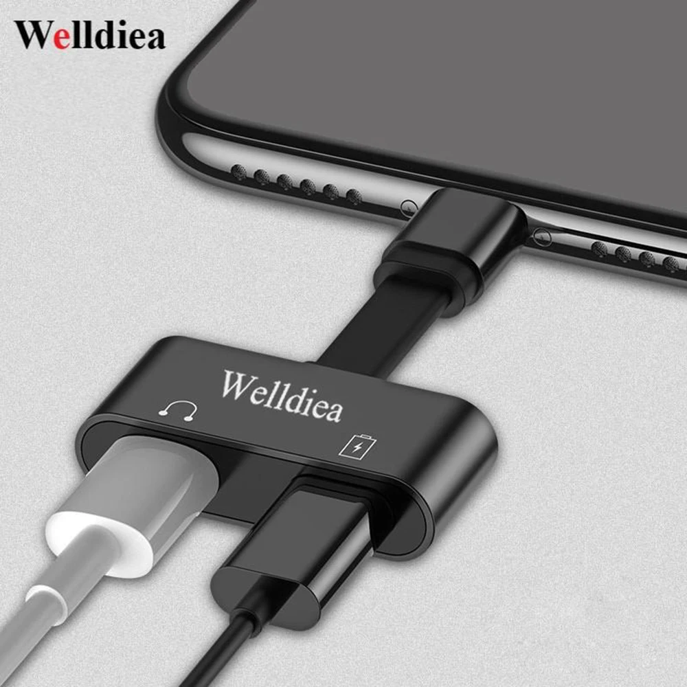 Welldiea 2 in 1 for Lightning Adapter For iPhone 7