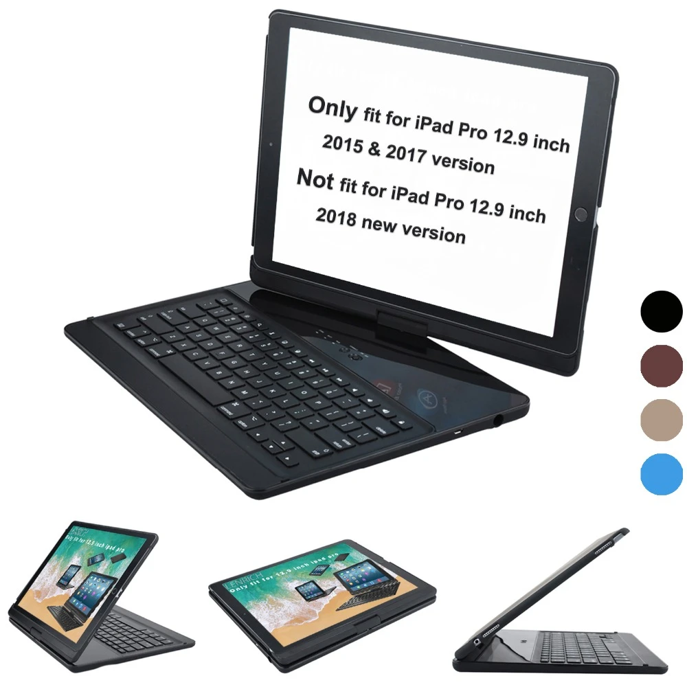 For Ipad Pro 12 9 Case Keyboard 17 And 15 360 Degree Rotatable Wireless Bluetooth Keyboard Auto Sleep Wake Up Stand For Ipad 360 Degreerotating Keyboard Stand Aliexpress