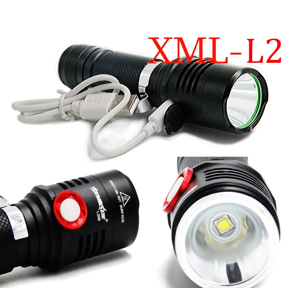 Портативный свет 3800 люмен usb фонарик с мигалкой Аккумуляторный CREE XM-L2Torch мобильный мощность Lanterna Лампы мощность дисплей вспышки света
