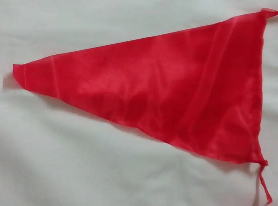 60 M/140 Red Flags string banner triangular flags birthday party supplies  atmosphere layout Red Fabric Bunting Triangle flags