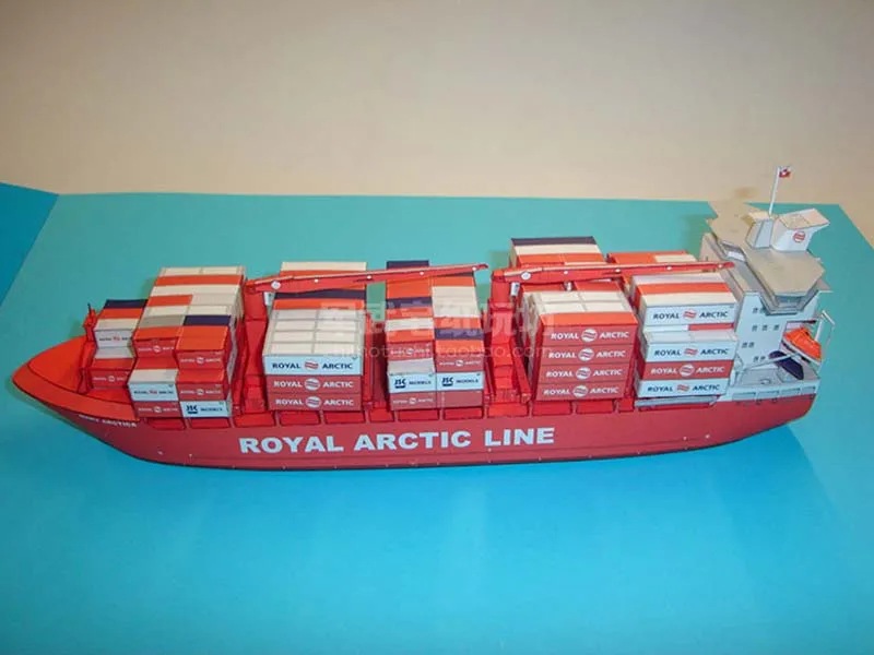 Новинка 2019 контейнерная Бумажная модель переноска Greenlandic MARY ARCTICA масштаб 1:400