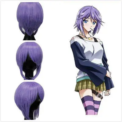 Mizore Shirayuki Mujer Cosplay Del Anime Purpura Pelo Corto Peluca Del Frente Del Cordon Hecho Kanekalon Pelucas De Fibra Sintetica Wig Wig Wig Wig Pinkwigs For Small Heads Aliexpress