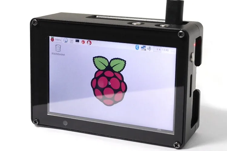 UGEEK Raspberry Pi алюминиевый чехол с ЧПУ комплект для UGEEK HD 3,5 дюймовый экран Raspberry Pi 3B 2B 3B+ 4B | пассивный Wi-Fi и Bluetooth