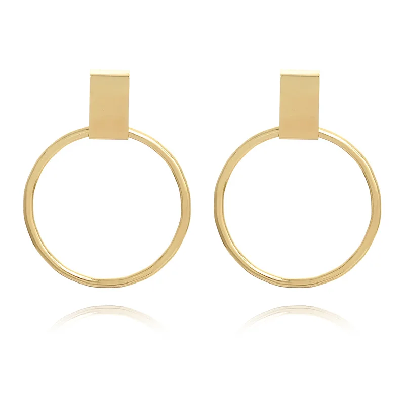 6 пар/уп. простые металлические серьги-кольца золотого и серебряного цвета, размер для женщин, подарок для девушек, модные ювелирные изделия Brinco, новинка