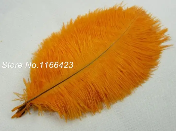 100pcs/lot 6-8 inches/15-20cm Orange Color Ostrich Feathers For Party Wedding Decoration | Дом и сад