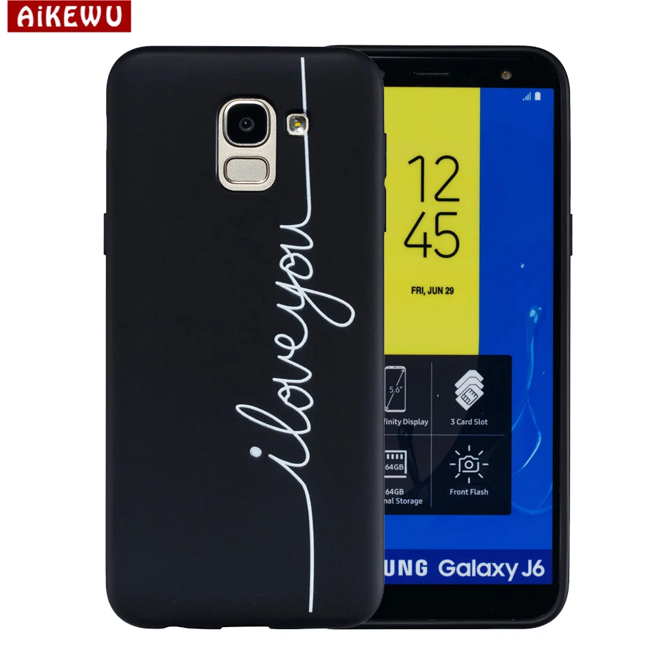 3D рельефный чехол для samsung Galaxy J4 J6 J8 2018 крышка мультфильм сердце любовь Мягкие TPU