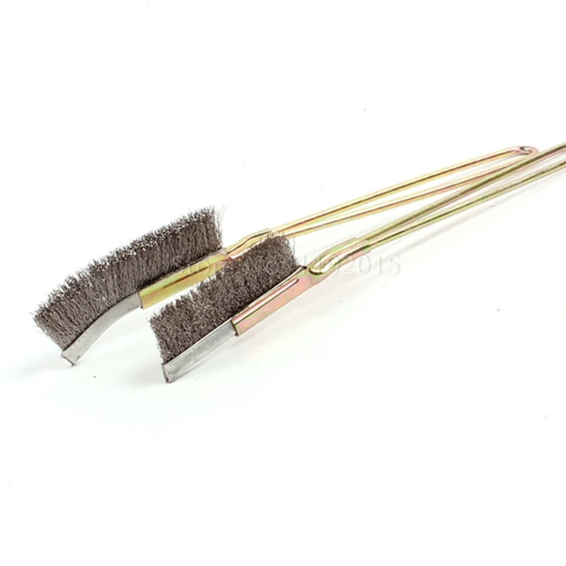 ZtDpLsd Mini Straight Head Wire Brass Stainless Steel Nylon Copper Brush Cup Wheel Dremel Accessories Rotary Cleaning Brush